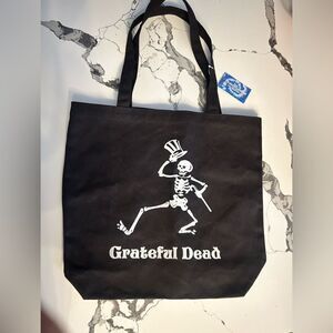 Grateful Dead Black Tote Bag NWT